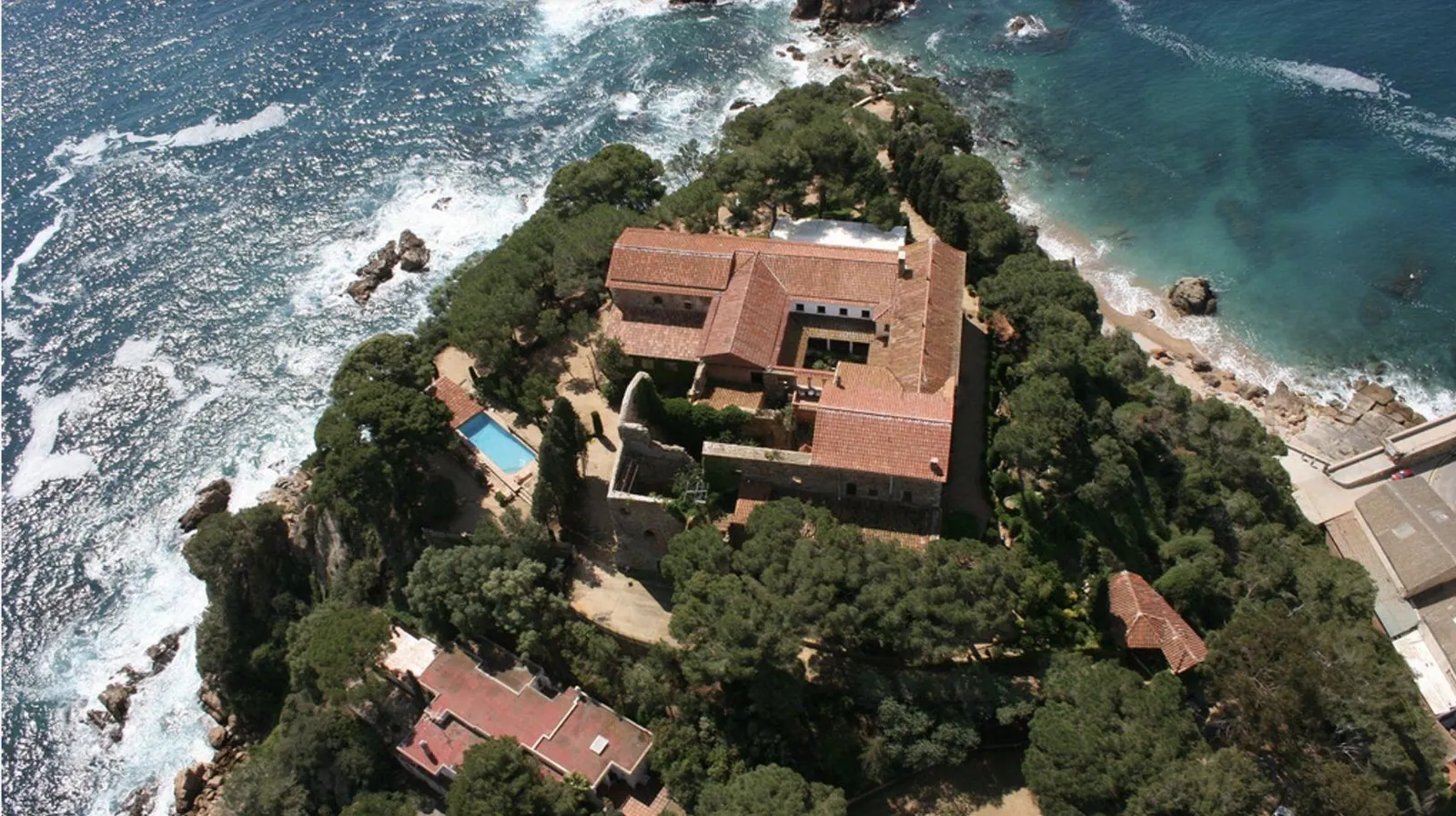 El Convent Blanes, a clifftop convent wedding venue above the sea on the Costa Brava, Spain